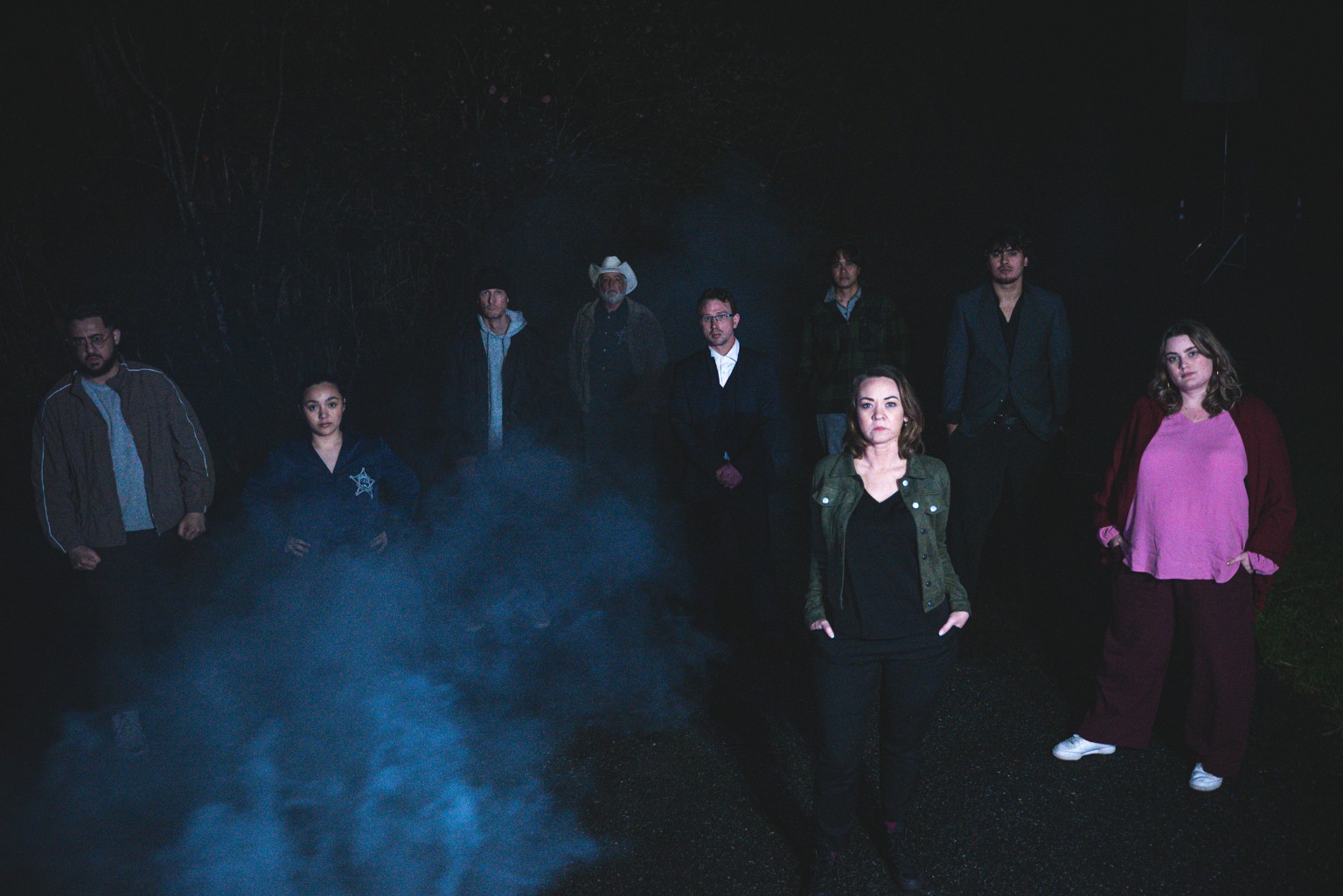 Cast ensemble photo from DELETED TOWN
